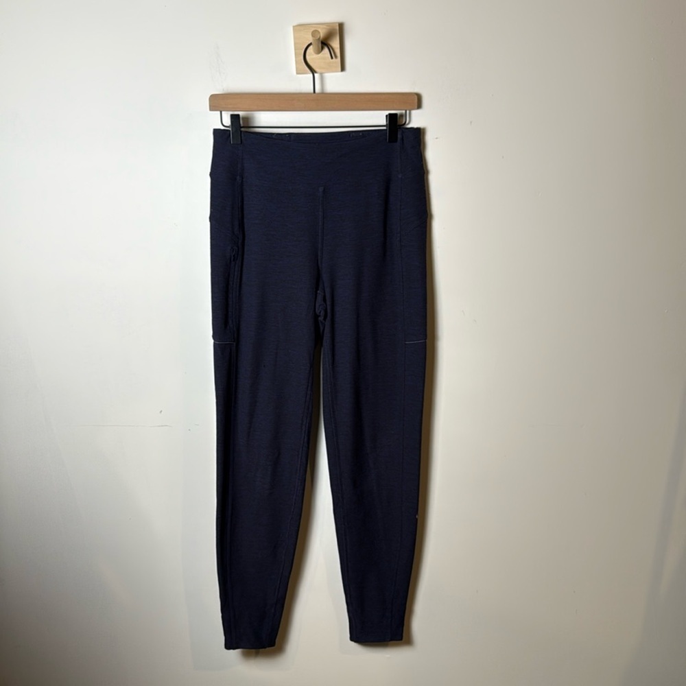 Lululemon Pants Women 6 Heathered Hero Blue Athletic Activewear Run On Jogger